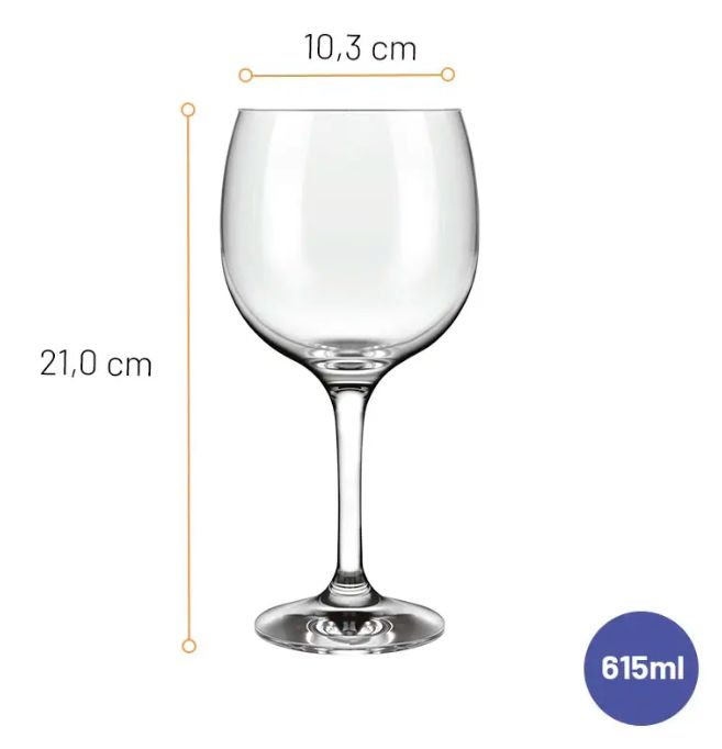 Taça Gin Royal 615ml Caixa com 12 Nadir F... Taça Gin Royal 615ml Caixa com 12 Nadir F...