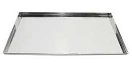 Bandeja Vitrine Canto Liso 35x20cm Inox D...