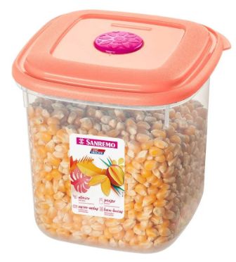 Pote Plástico 1,2L 10x10x12cm Quad Alto S...