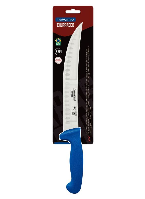 Faca Chef Churrasqueiro 10 Polegadas Azul...
