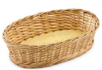 Cesta em Bambu Oval 20x13x5cm Caycara Ref...