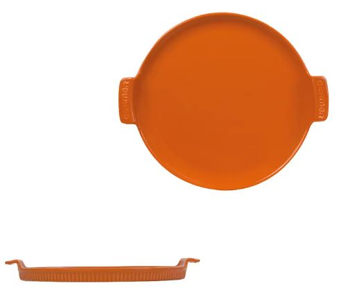 Forma para Pizza Cerâmica 31cm Laranja Ge... Forma para Pizza Cerâmica 31cm Laranja Ge...