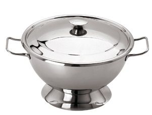 Sopeira com Tampa Inox 16cm 1000ml Fortin... Sopeira com Tampa Inox 16cm 1000ml Fortin...