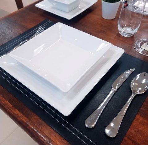 Prato Fundo Porcelana Quartier 20x20cm Ox...
