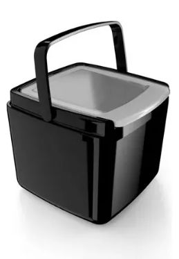 Balde Gelo Plástico Térmico 1 Litro Preto...