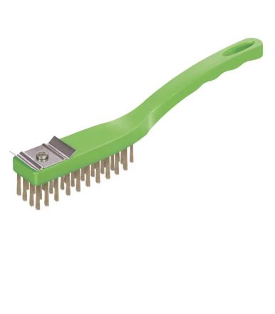 Escova de Aço com Cabo e Raspador 30cm Co... Escova de Aço com Cabo e Raspador 30cm Co...