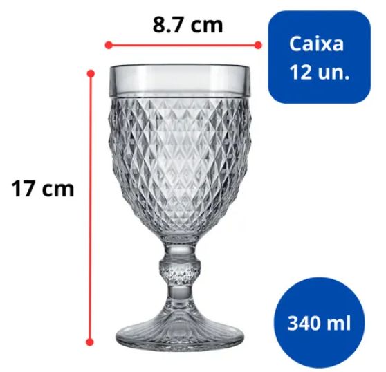 Taça Água Marine 340ml Caixa com 12 Nadir... Taça Água Marine 340ml Caixa com 12 Nadir...