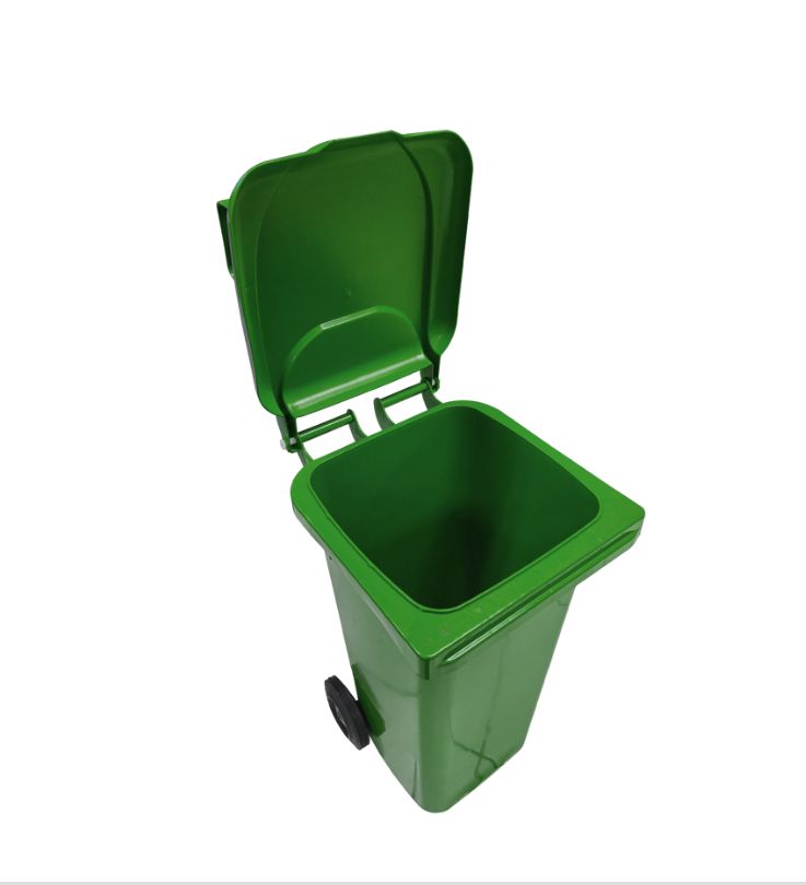 Lixeira Contentora 120L Verde Usaplast Re... Lixeira Contentora 120L Verde Usaplast Re...
