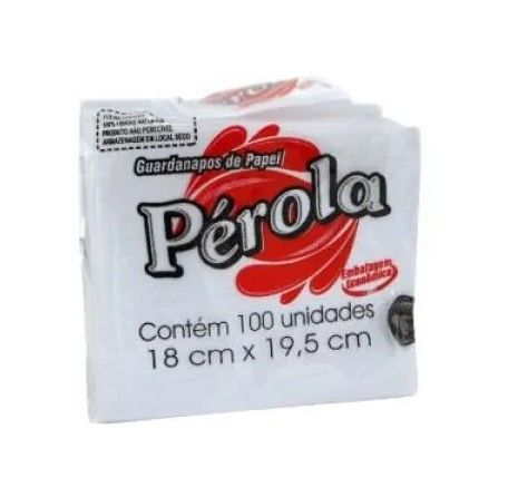 Guardanapo 18x20cm Pct 100 Perola Guardanapo 18x20cm Pct 100 Perola