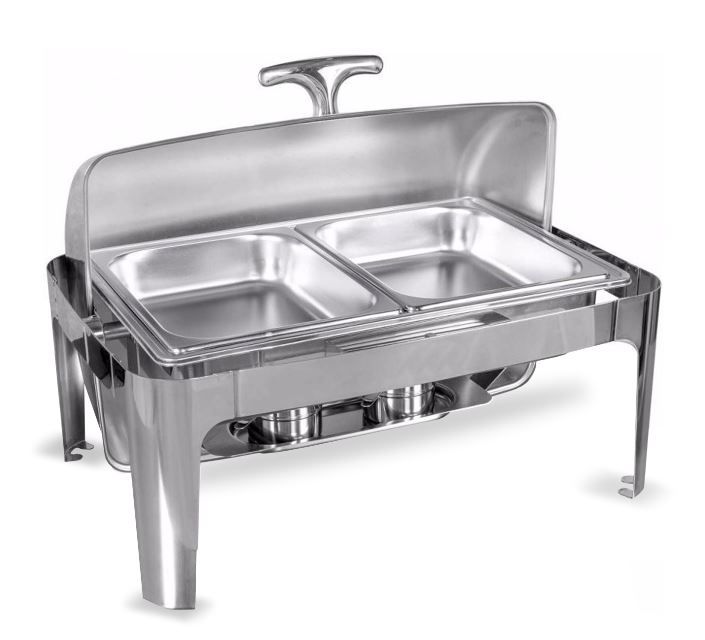 Rechaud Chaf Dish Luxo Retangular 7L Inox... Rechaud Chaf Dish Luxo Retangular 7L Inox...