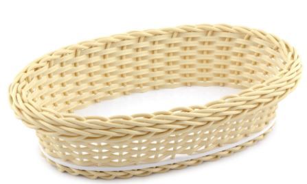 Cesta Vime Sintético Oval Lisa 23x15x6cm ...