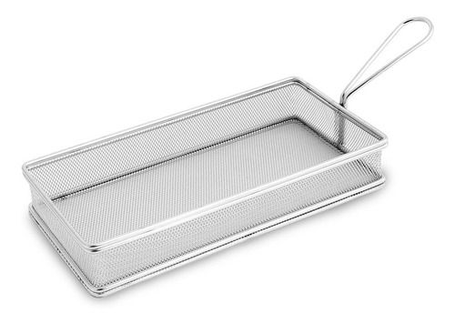 Cestinha para Porções Inox Retangular 25x...
