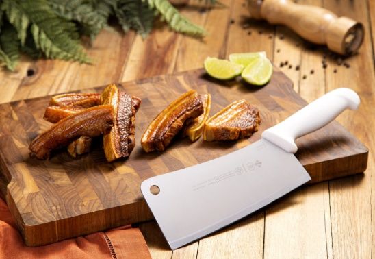 Cutelo Pesado Lâmina 18cm Cabo Branco Di ...