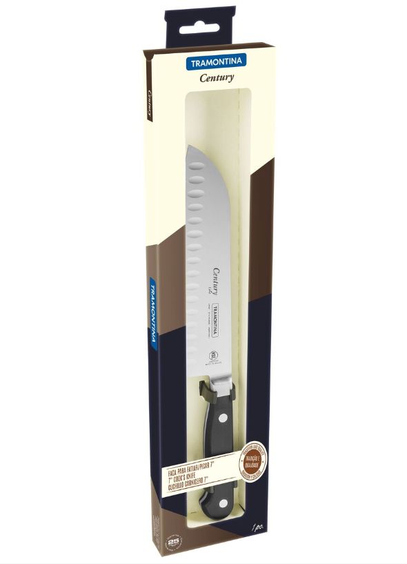 Faca Santoku para Fatiar e Picar 7 polega... Faca Santoku para Fatiar e Picar 7 polega...