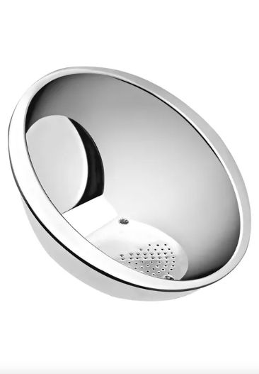 Escorredor de Arroz Inox 22x8cm Kehome Re...