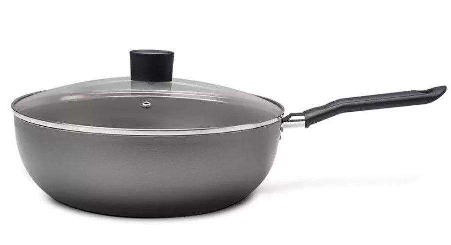 Frigideira Wok Teflon 28cm Tpa Vidro BNX_... Frigideira Wok Teflon 28cm Tpa Vidro BNX_...