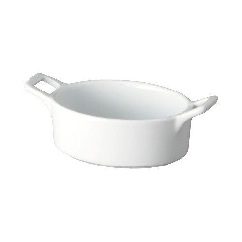 Mini Caçarola Oval com Alça 8x5cm Porcela... Mini Caçarola Oval com Alça 8x5cm Porcela...