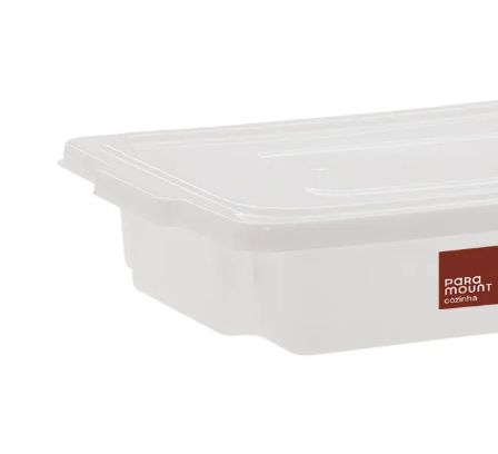 Caixa Plástica com Tampa 6 Litros 37x25x9...
