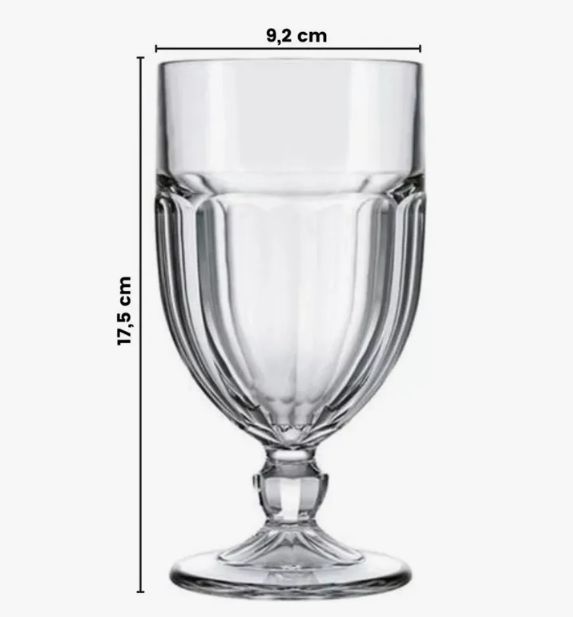 Copo Água Taça Bristol 475ml Caixa com 12... Copo Água Taça Bristol 475ml Caixa com 12...