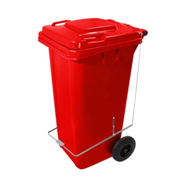 Lixeira Contentora com Pedal 240 Litros V... Lixeira Contentora com Pedal 240 Litros V...