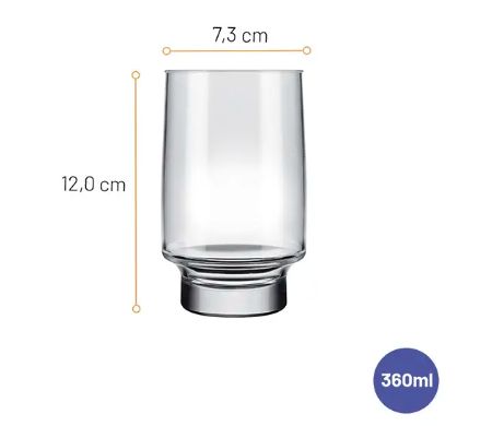 Copo Long Drink Firenze 360ml Caixa com 2... Copo Long Drink Firenze 360ml Caixa com 2...