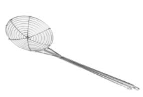 Espumadeira Aranha Trancada em Inox 18cm ...