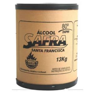 Alcool Gel 80 Queimador Barrica 13kg SFR_...