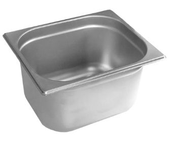 Cuba Gastronômica GN 1/2 Inox 32,5x26,5x2... Cuba Gastronômica GN 1/2 Inox 32,5x26,5x2...