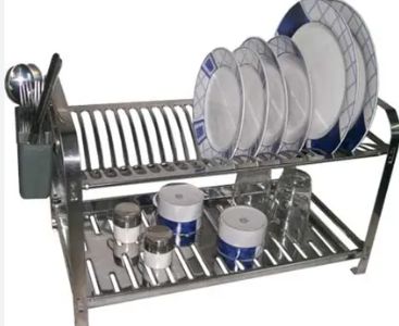 Escorredor de Pratos Inox para 24 Pratos ...
