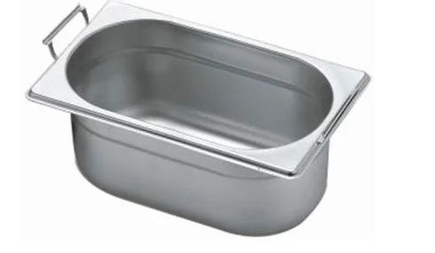 Cuba GN 1/4 Inox com Alça 26,5x16x10cm Or... Cuba GN 1/4 Inox com Alça 26,5x16x10cm Or...