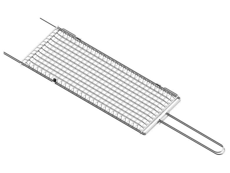 Grelha Dupla Inox Abaulada 75x19cm TRM_26... Grelha Dupla Inox Abaulada 75x19cm TRM_26...