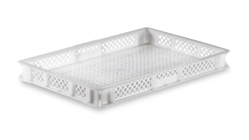 Caixa Plast Mult Vazada 60x40x6cm Bco BLV... Caixa Plast Mult Vazada 60x40x6cm Bco BLV...