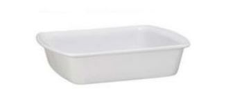 Travessa Cer Refr Ret 23x18x5,5cm Bca CTA...