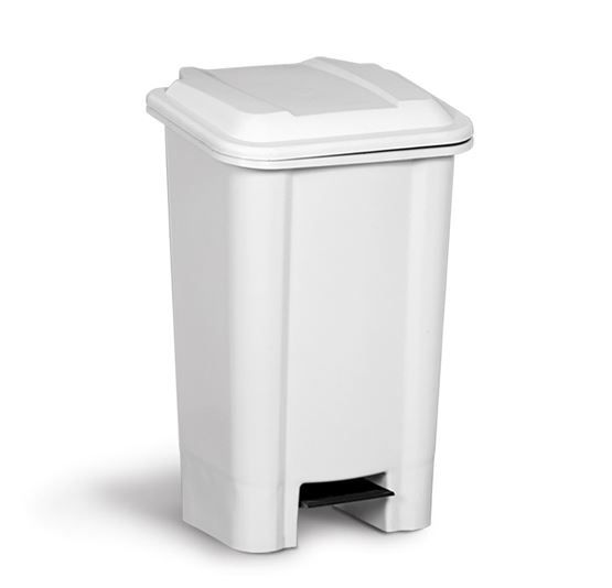 Lixeira Plast Ret Pedal 50L Bca BLV_362BR Lixeira Plast Ret Pedal 50L Bca BLV_362BR