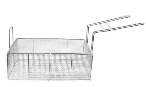 Cesta Fritura Retangular 43x32x14cm Arame...