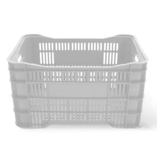 Caixa Plástica Vazadada 54x34x30cm Branca...