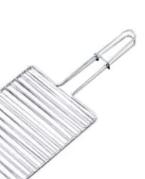 Grelha Dupla Reta Aço Estanhado 63x20cm V... Grelha Dupla Reta Aço Estanhado 63x20cm V...
