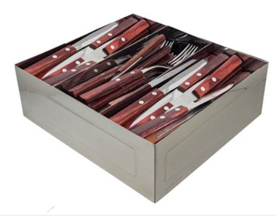 Porta Talheres 2 Divisórias em Inox 24x22... Porta Talheres 2 Divisórias em Inox 24x22...