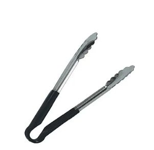 Pegador Inox 40cm com Cabo Preto Dayhome ... Pegador Inox 40cm com Cabo Preto Dayhome ...