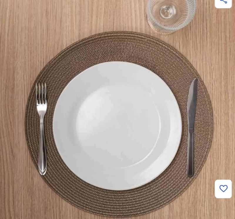 Prato Raso de Vidro Menu 26,5cm Caixa com... Prato Raso de Vidro Menu 26,5cm Caixa com...