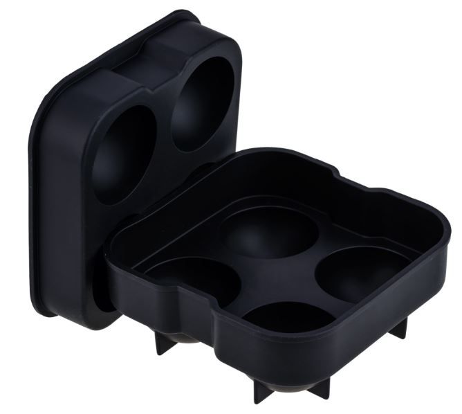 Forma Gelo Silic 4 Esferas 4,5cm Pta WCK_... Forma Gelo Silic 4 Esferas 4,5cm Pta WCK_...