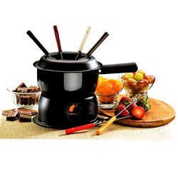 Fondue Chocol Carne Esmaltado 11pcs BNX_1... Fondue Chocol Carne Esmaltado 11pcs BNX_1...