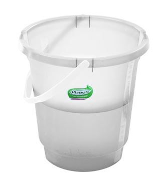 Balde Graduado com Bico 16 Litros Plasval...