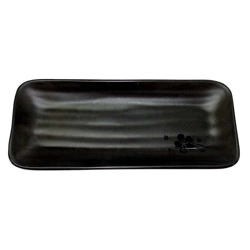 Travessa Ret Funda Sushi Mela 27x11cm Pt ...