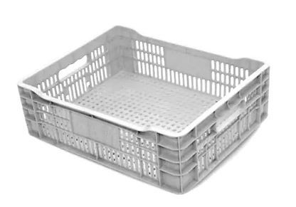 Caixa Plástica Vazado Branca 50x40x15cm M...