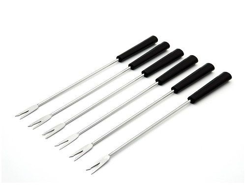 Garfo Fondue e Petisco 24cm Pto 6Pcs KME_... Garfo Fondue e Petisco 24cm Pto 6Pcs KME_...