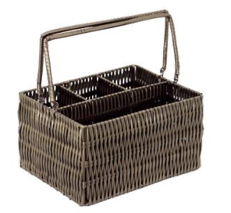 Cesta Rattan Ret Div Talher 23x17cm Cfe M...