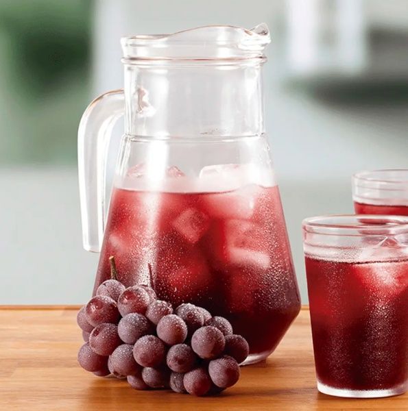 Jarra de Vidro Água Suco 1550ml Caixa com... Jarra de Vidro Água Suco 1550ml Caixa com...