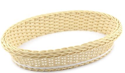 Cesta Vime Sintético Oval Grande 35x24x7,...