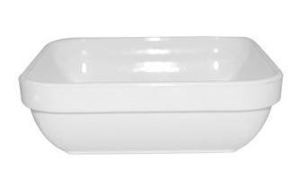Travessa Cheff Plastica 11x11cm 250ml Bco...